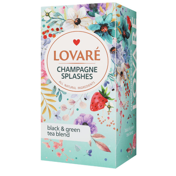 Чай черный и зеленый «Брызги шампанского» – 24 чайных пакетика